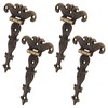 Cionyce 4Pcs Tee-Strap Hinges Heavy Duty Hinges Hardware Antique Bronze