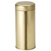teemando® Glory Tin Gold 130 g Tinplate, Gold, Round, Slip-On