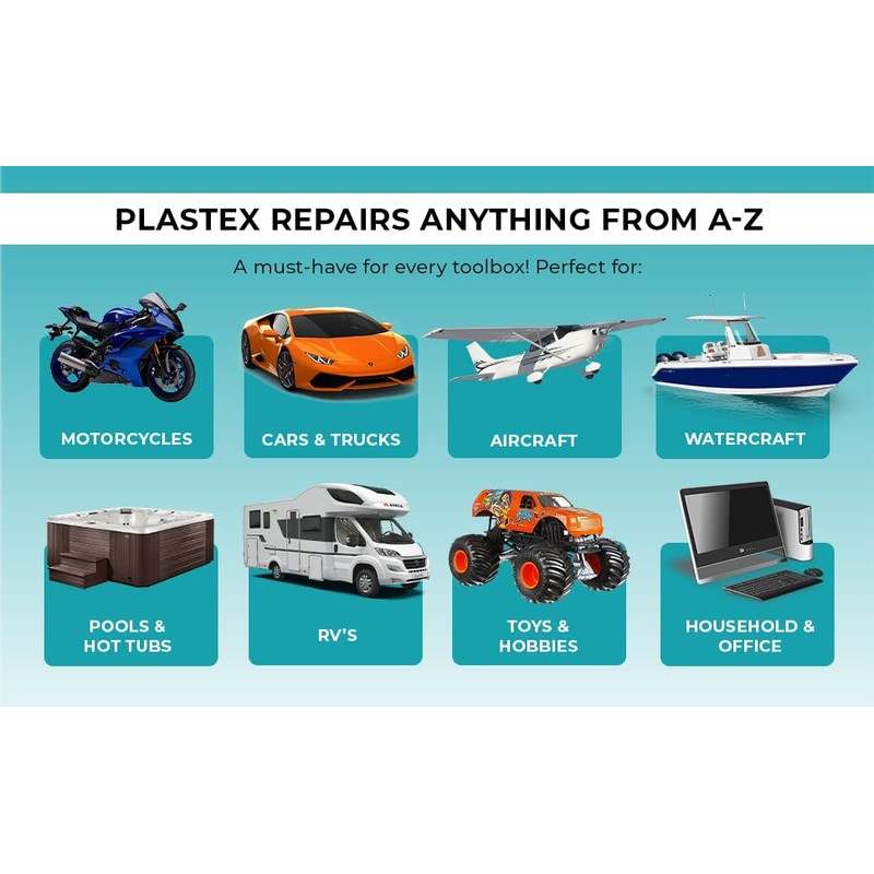 Plastex Plastic and Fiberglass Repair - Easily fix, Recreate Broken