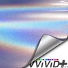 VViViD+ Ultra Gloss Silver Rainbow Metallic Vinyl (6ft x 59"