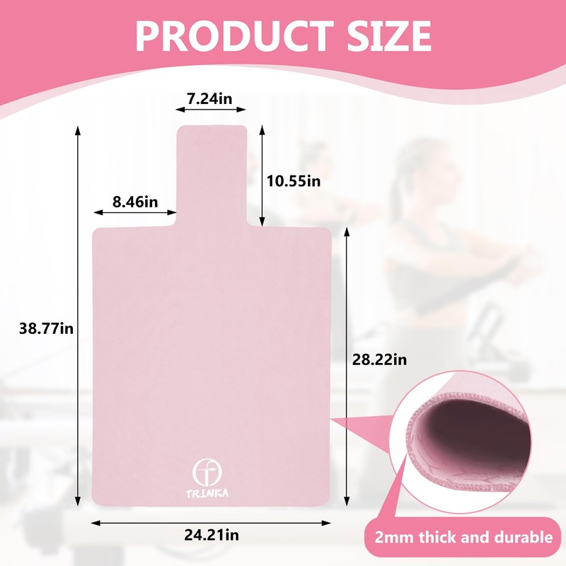 Non-Slip Pilates Reformer Mat, 2mm Thick Pilates Reformer Machine Cover