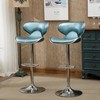 Roundhill Furniture Masaccio Cushioned Leatherette Upholstery Airlift Adjustable Swivel Barstool