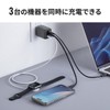 Sanwa Direct 700-AC046 Type-C Charger, PD Compatible, 1 Port Max,