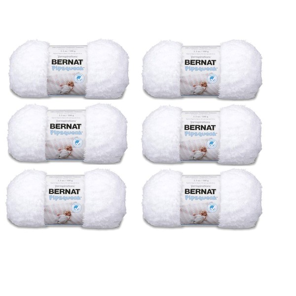 Bernat Whitey White Pipsqueak Yarn 6/Pk 6 Pack