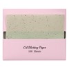 [100 Counts + Mirror Case] Green Tea Natural Oil Blotting