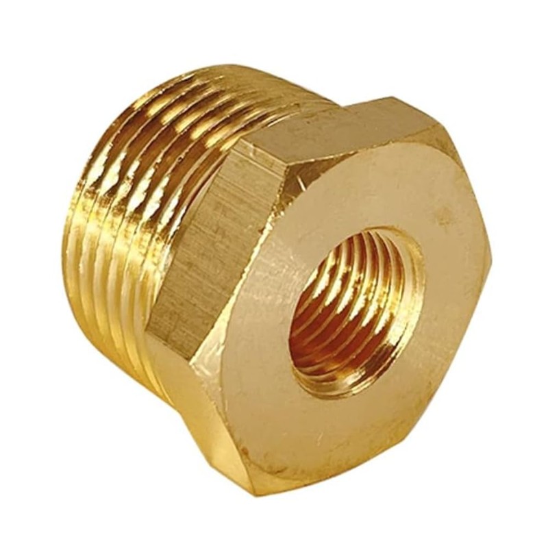 Brass Bushing (1/4" Male x 1/8" Female NPT-5 Pack)