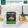 Soeos Rice Paper, White Rice Paper Wrappers, 3 Pack, 102