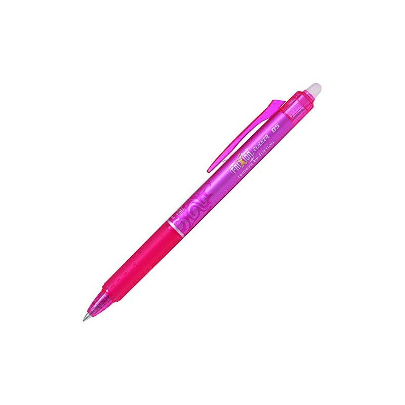 Pilot FriXion Ball Clicker Rollerball Pen 0.3 mm Light Pink