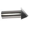 Deflecto Dryer Vent, Wide Mouth Galvanized Vent Hood with Pipe,