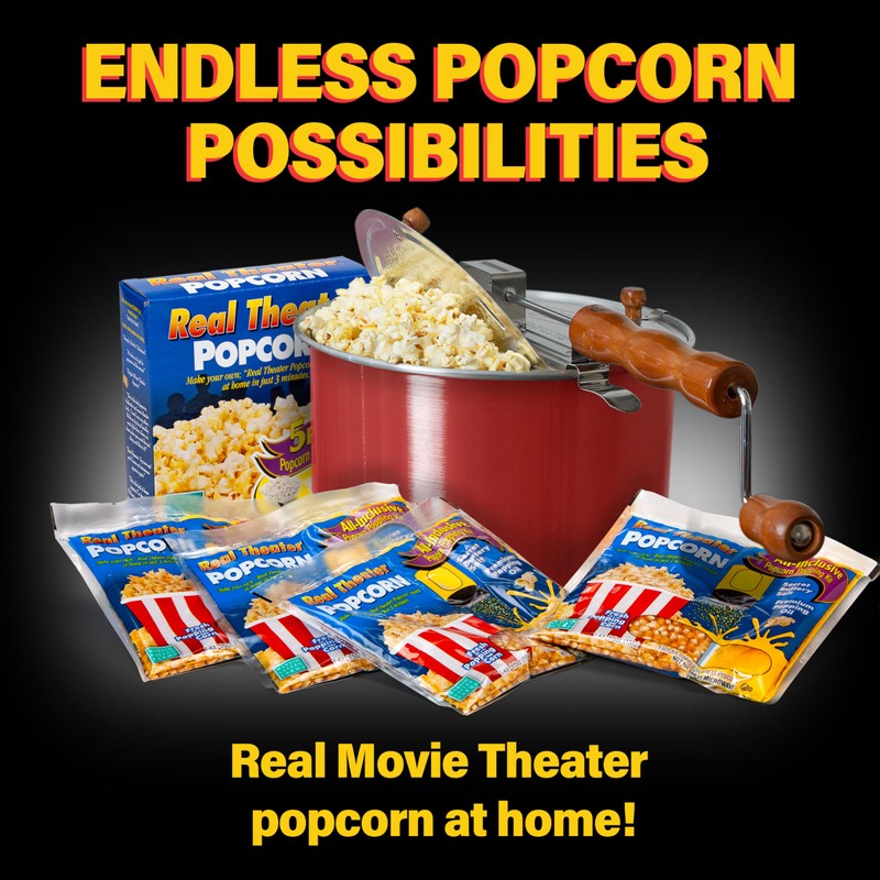 Original Whirley-Pop Popcorn Popper - Nylon Gear - Red