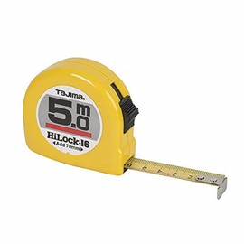 Tajima H6P50MY "Hi Lock" Measuring Tape, Yellow, 5 m x 16 mm