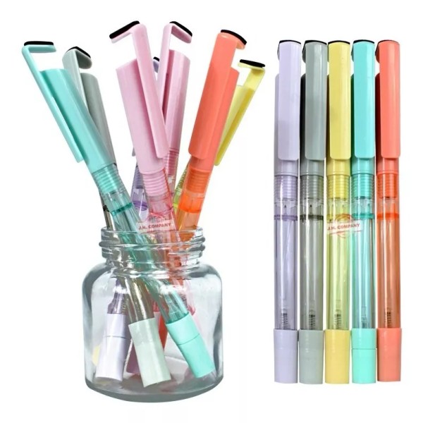 J.H. Company Set De 12 Pluma Con Atomizador Tinta De