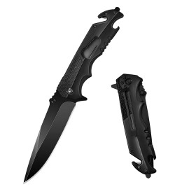 High Quality Tactical Folding Hunting Knife Custom Edc Survival Knives Utility 420j2 Stainless Steel Multi Tool Pocket Knifecolor: Q9-Black, blade length: 99mm, blade width: 24mm, type: Pocket Knife
