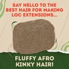 Locsanity Afro Kinky 100% Bulk Natural Human Hair - Braiding