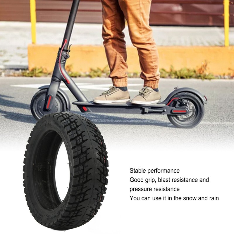 10in Electric Scooter Tire Rubber Off Road Vacuum Tyre Replacement
