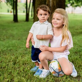 ICAST Ultimate Kids Football Ball – Size 5 Lightweight Football Durable Outdoor | indoor Play & Training