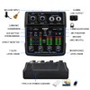 BOMGE M12 USB Audio Interface, 2-Channel Mixer, XLR/3.5mm Input, 48V