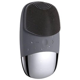 PureGlow Silicone Facial Cleansing Brush, Pink, Deep Cleaning and Exfoliating Scrubber (Black)