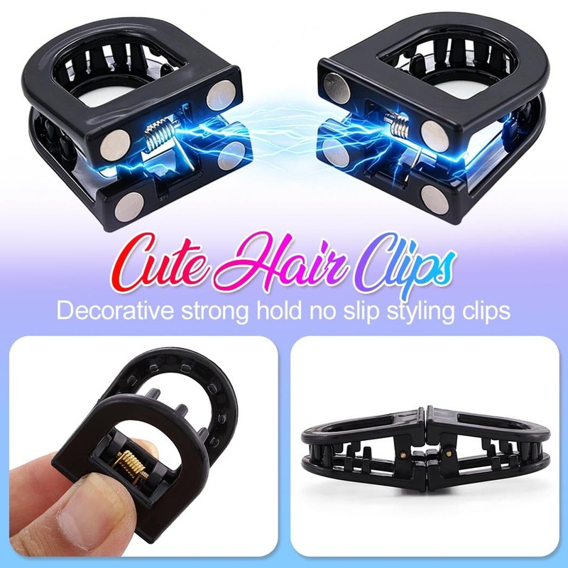 Magnetic Hair Clips Acrylic Claw Clips Hair Accessories for women