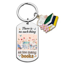 Book Lovers Gifts for Women Book Club Themed Gifts for Readers Women Reading Gift for Woman Best Bookish Gift Cute Books Accessories for Readings Lovers Woman Keychains
