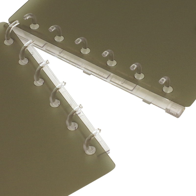 Mini 6 Hole CRF-6H System Binder (System Organizer Binder) [Clear]