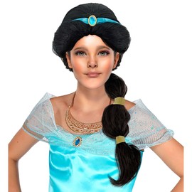 W WIDMANN MILANO Party Fashion - Arab Princess Black Synthetic Hair Wig Long Hair Wig Fairy Tale