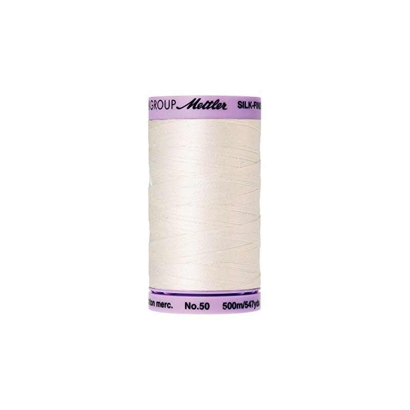 Mettler Silk-Finish Solid Cotton Thread, 547 yd/500m, Candlewick