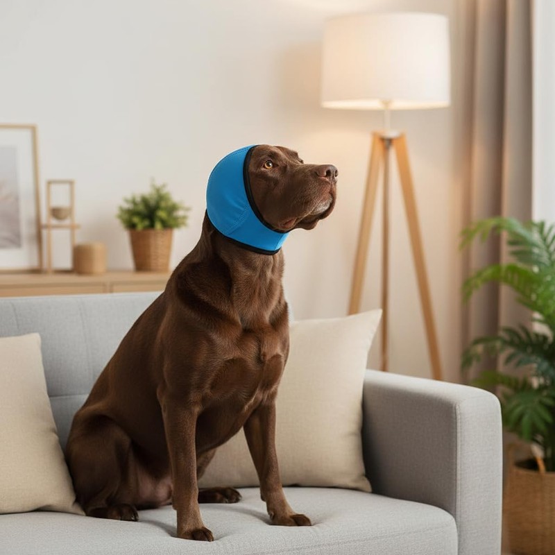 No Flap Ear Wraps for Dogs, Dog Ear Muffs Noise