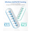 Betife 2 Pack Pill Reminder, Reusable Pill Tracker, Easily Hang