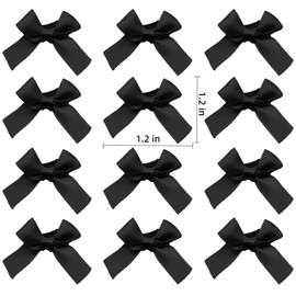 Bordedor Kids Mini Stain Bows 12Pcs, Bowknot Hair Clips, Hair Barrettes Clips for Baby Girls Infants and Toddlers, Cute Hair Accessories