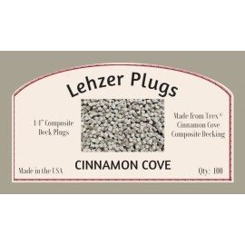 Lehzer Plugs New 1/4" Trex "Cinnamon Cove" Plugs for Composite Decking
