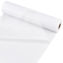 BENECREAT Hotfix Tape, White Heat Transfer PET Papers, Rhinestones Transfer Film Paper Rolls for Transfer Pattern Rhinestones Clothes Fabric Decoration (0.3mm Thick)