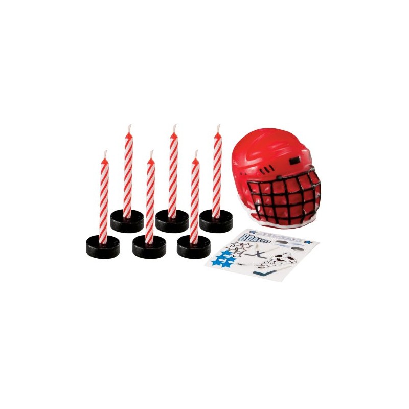 Wilton Juego de decoración de hockey con calcomanías, pequeño