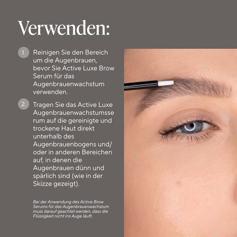 Active Luxe Eyebrow Serum - Eyebrow Growth Booster Serum -