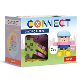 Connect 61980 Pocket Girl Set, Zoe-35 Elements: 30 Figures, 5 Building Blocks, Creative Toy for Adults and Children from 4 Years, Multicoloured