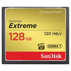 SanDisk 128GB Extreme CompactFlash Memory Card