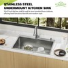 Kitchen Sink, 33x22 Inch Stainless Steel Drop In Modern Single