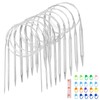 Circular Knitting Needles 120 cm, 9 Pieces Stainless Steel Knitting
