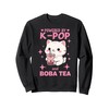 Powered By K-Pop And Boba Tea Cat Charm Sweatshirt