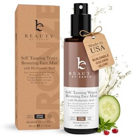 Spray bronceador facial bronceador, agua de bronceado facial sin sol, fabricado en Estados Unidos con ingredientes naturales y orgánicos
