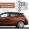 New 4 Set New Fuel Injectors Seals Repair Kit 06H998907A