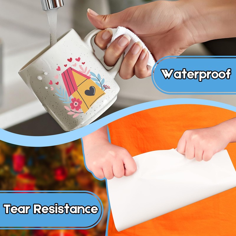 High Quality Printable Clear Vinyl Sticker Paper for Inkjet Printers