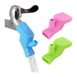 2PCS Kitchen Sink Faucet Extender Rubber Elastic Nozzle Guide for Bathroom Kitchen Tap Nozzle Filter Adapter (Color : 2pc Blue)