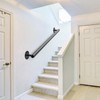 Dolibest 35 Inch Wall Mount Metal Handrail, Staircase Step Handrail,