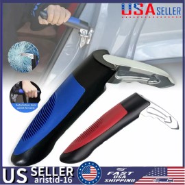 Unbranded Portable Vehicle Support Handle, Car Door Latch Assist Grab Bar w/ Glass Breaker - blue