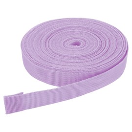 DMiotech 10 m x 20 mm Wide Nylon Webbing Poly Flat Strap for DIY Crafts, Backpack Straps, Sewing, Repair of Outdoor Equipment, Pink Purple