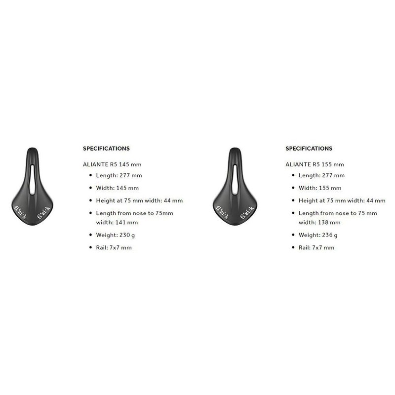 Fizik Tempo Aliante R5 Road Bike Saddle Carbon Reinforced Shell