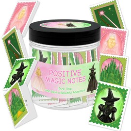 Allenjoy Green Witch Pink Princess Positive Affirmations Cards - Daily Encouragement, Emotional Support, White Elephant Gifts for Daughter Fans Teens Girls Women