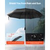 VEVOR Travel Umbrella, 42 in Portable Compact Umbrellas, Automatic Open-Close