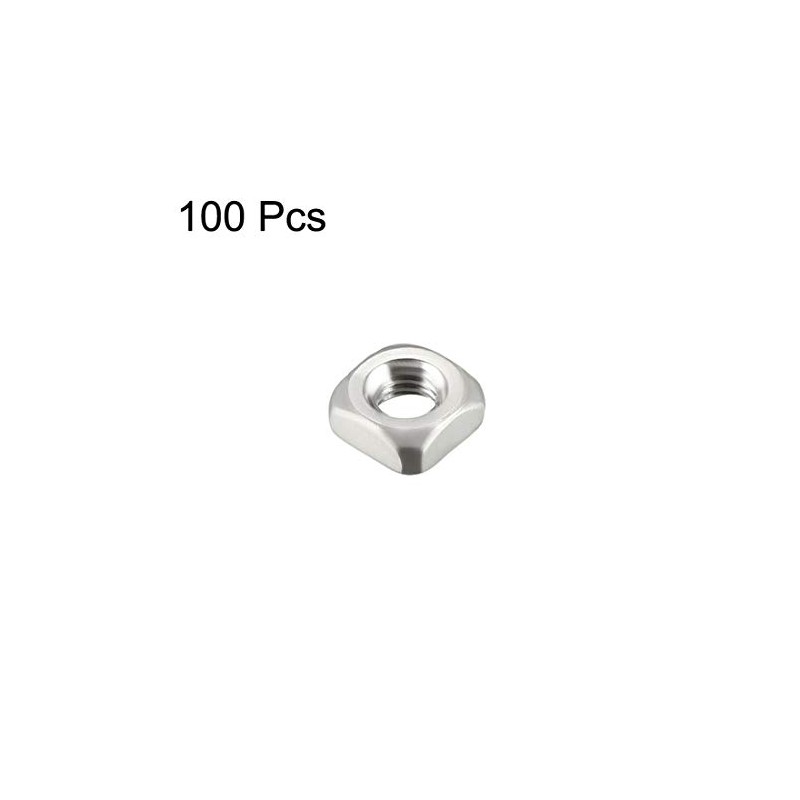 sourcing map M3 Square Nuts, 304 Stainless Steel Metric Coarse